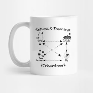 Retired X-training hard work Mug